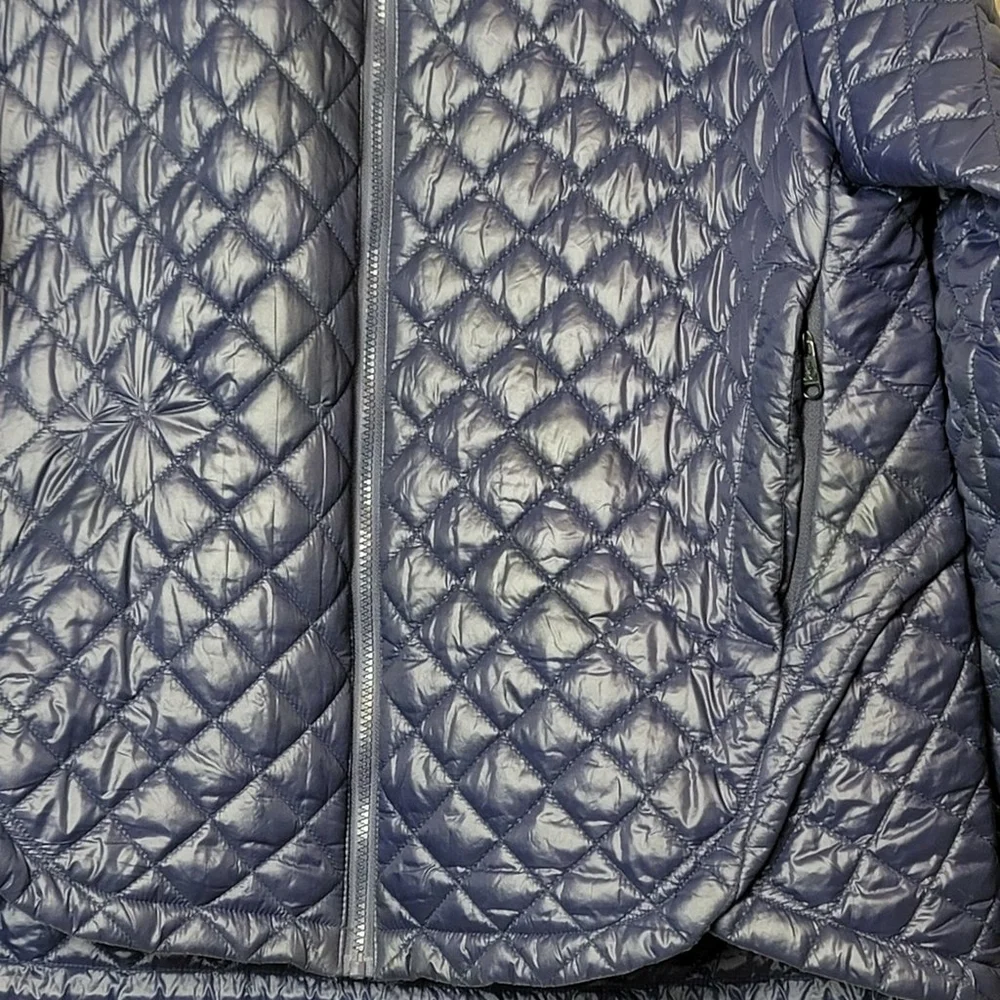 Sam Edelman Puffer Jacket Full Zip Pockets Size XL Quilted Hi Low Puffer Jacket - Picture 6 of 10